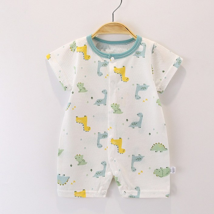 모모쨩 메쉬 패턴 반팔 우주복