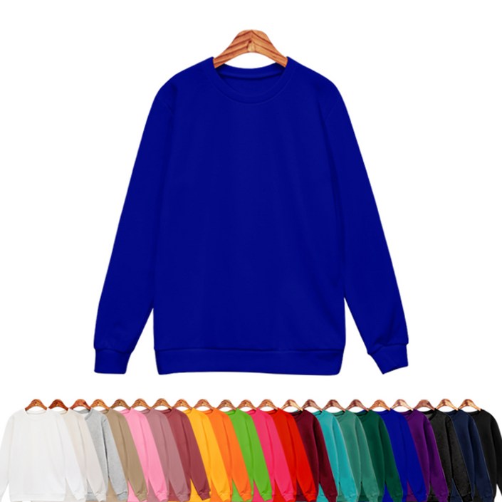 티데일리 긴소매 특양면 컬러맨투맨