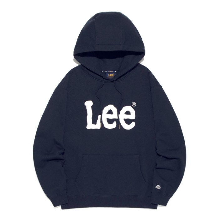 매장정품 리 LEE 빅 트위치 로고 후드 티셔츠 네이비 LE2501HD01NA 601145