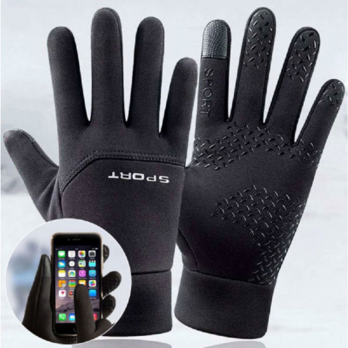 스마트폰터치 네오플랜 겨울 조깅 러닝 자전거 스포츠 보온 기모안감 등산장갑