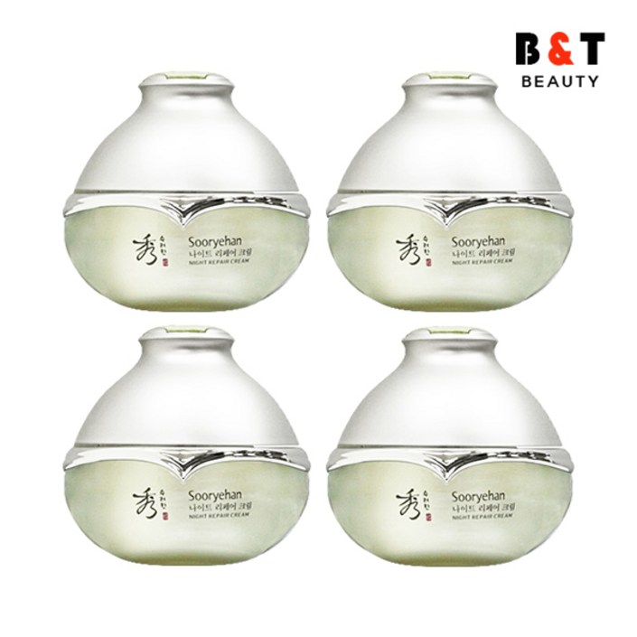 수려한 나이트 리페어 크림 25ml x4, 25ml, 4개 수려한 나이트 리페어 크림 25ml x4, 25ml, 4개
