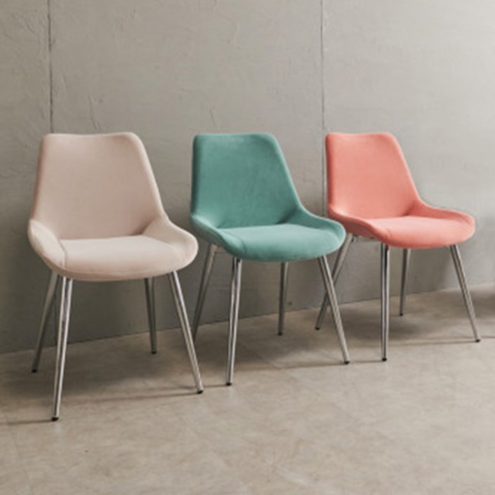 1+1 라움 1인용 예쁜 카페 인테리어 편한 등받이 주방 식탁 의자