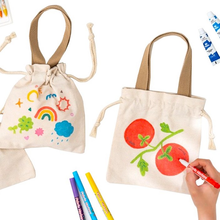 민화샵 KC인증 스트랩 무지 에코백 미니 복조리백 DIY 단체만들기수업 캔버스백 에코백크로스 장바구니