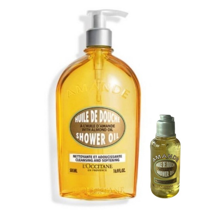 록시땅 아몬드 모이스쳐라이징 샤워 오일 듀오 미니 디럭스 35ml, 1개