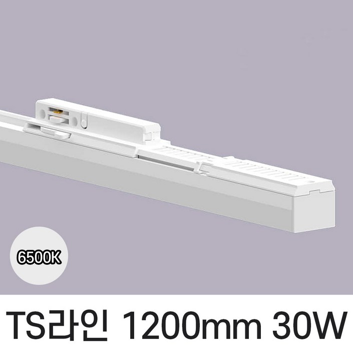 LED T라인 레일조명 트랙등 티라인 1200mm, 주광색 흰빛 6500K, 1개