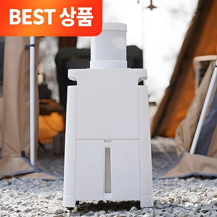 NEW 블루온 3 in 1 에어컨 PRO 캠핑용 이동식 제습기 저전력 고성능 360도 방향조절 이동형 에어컨전용 제습물통 배관호스 사용설명서 포함, CAM1500