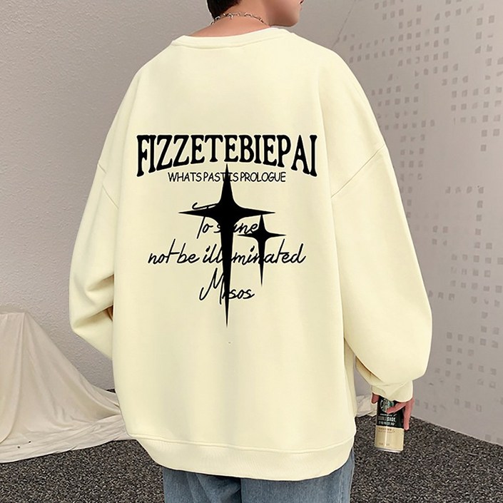 스몰더 남자 유니크 오버핏 프린팅 맨투맨 티셔츠 95-120까지 [1715]