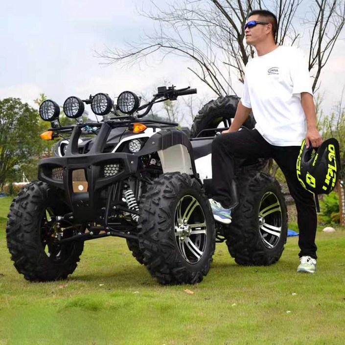 소형 ATV 사륜 오토바이 4륜 구동 산악용 사발이 125cc, 1개, 4. 수동 대형  ATV 세트 1