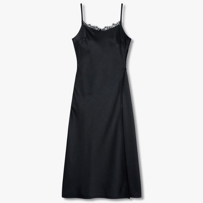 [백화점 홈쇼핑 정품] 보브 레이스 디테일 슬리브리스 원피스 71144378A1