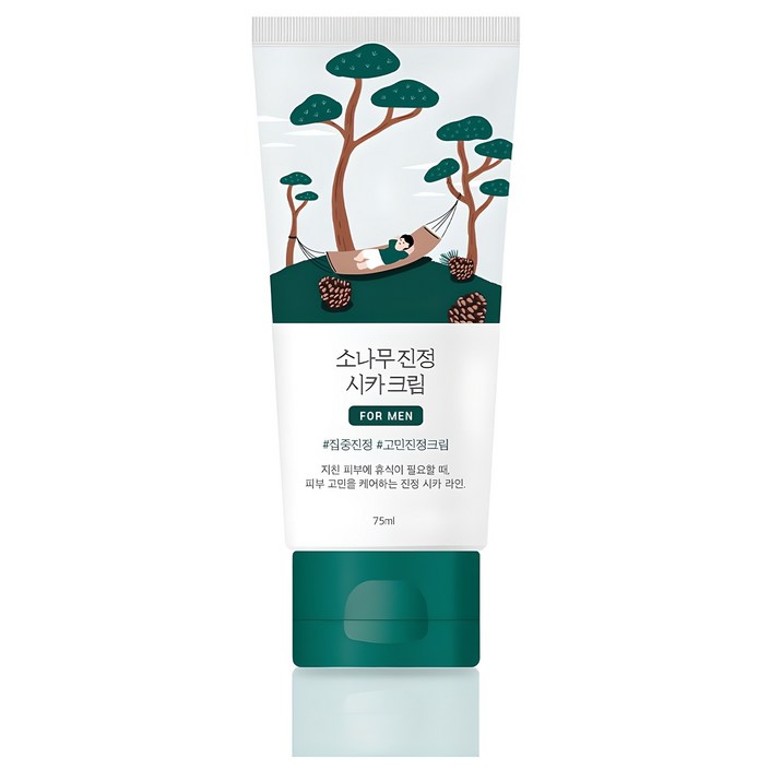 라운드랩 포 맨 소나무 진정 시카 크림, 75ml, 1개