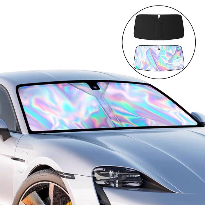 에이치제 홀로그램 원터치 앞유리 차량 햇빛가리개 25년최신형, 1개
