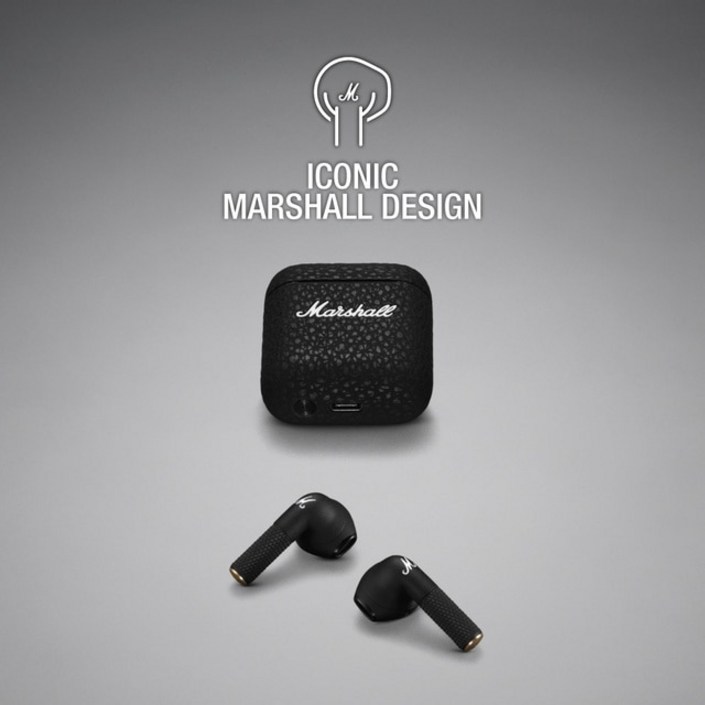 고음질 Marshall-Minor III 진정한 무선 이어버드 TWS 마이크 포함 딥베이스 블루투스 헤드폰 헤드셋 이어폰