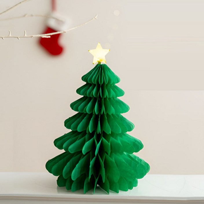 크리스마스 종이트리 입체 장식용 탁상용