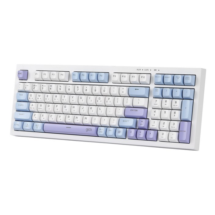 지클릭커 오피스프로 사일런스 무소음 방수 유무선 블루투스 키보드 98KEY