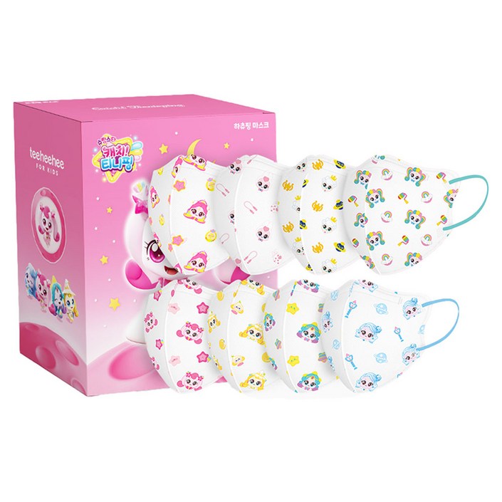 티히히 키즈 캐치티니핑 S5 캐릭터 마스크 아동용 소형 M