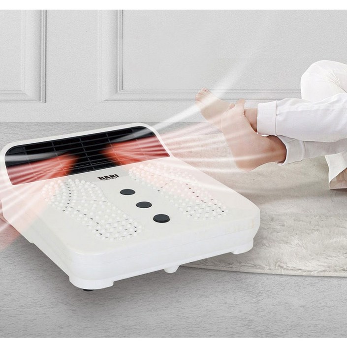 발온풍기 2단 지압 전기히터 사무실 1인 미니온풍기 발난로