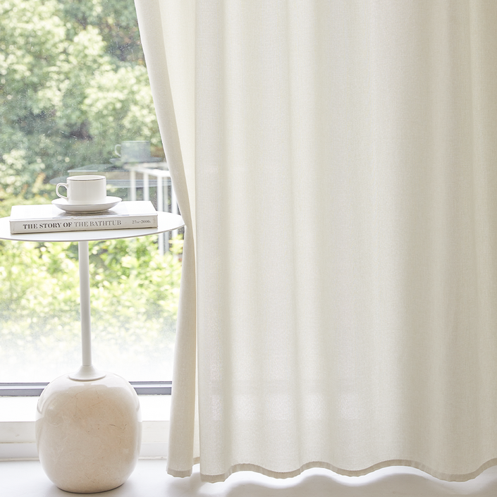 사라하우스 네츄럴 린넨스타일 다용도 공간분리 가리개 가림막 커튼