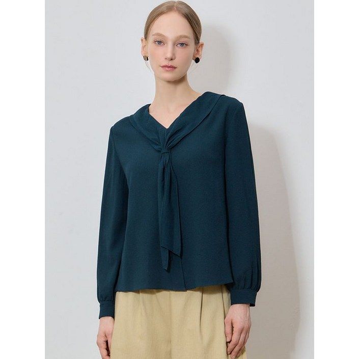 쉬즈미스 쉬즈미스SHESMISS  엣지 타이넥 퍼프 블라우스 택가격 168000원