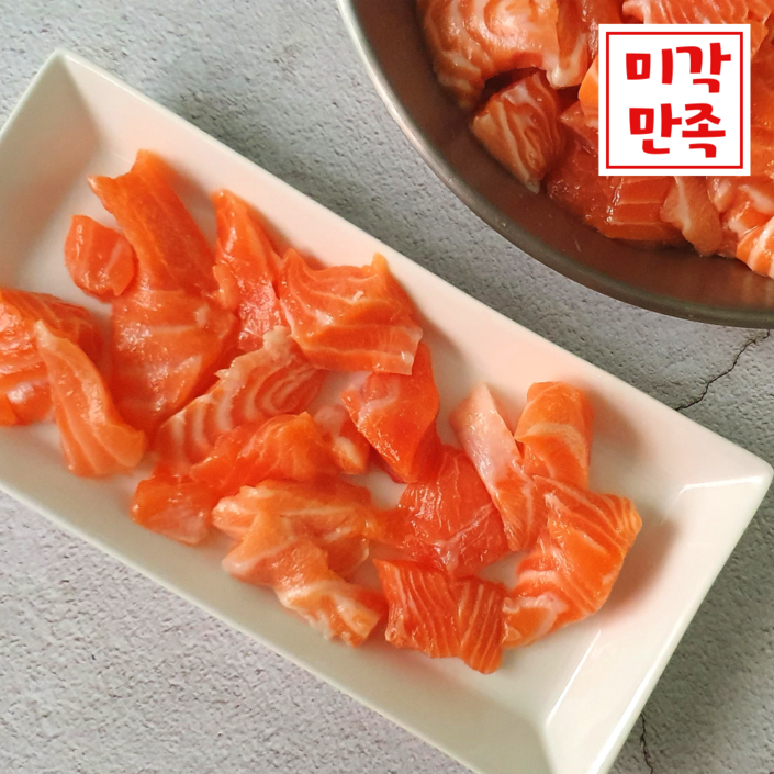 샐러드 슬라이스 노르웨이 연어파지 급랭 500gx2