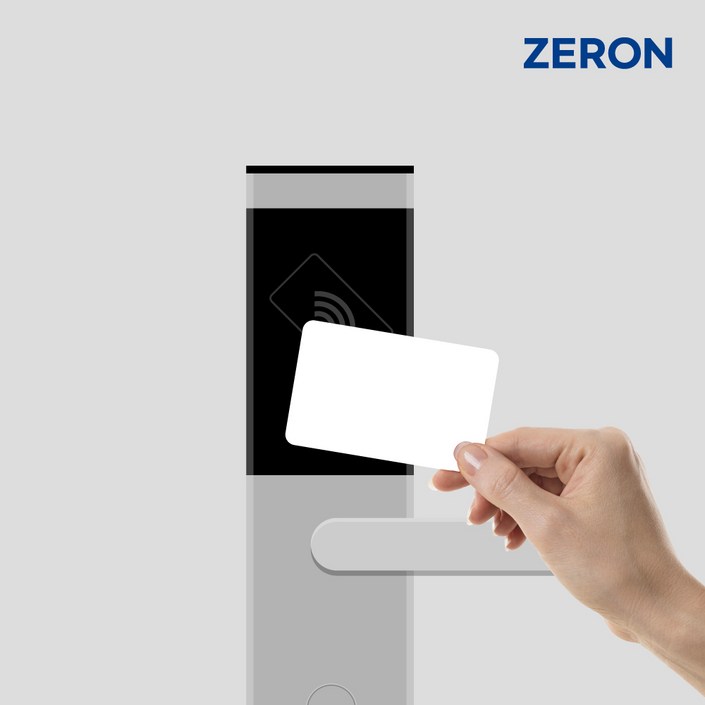 ZERON RFID 도어락카드키 현관문 출입 보조키 신용카드형 13.56Mhz Mifare 14443A CUID Z105