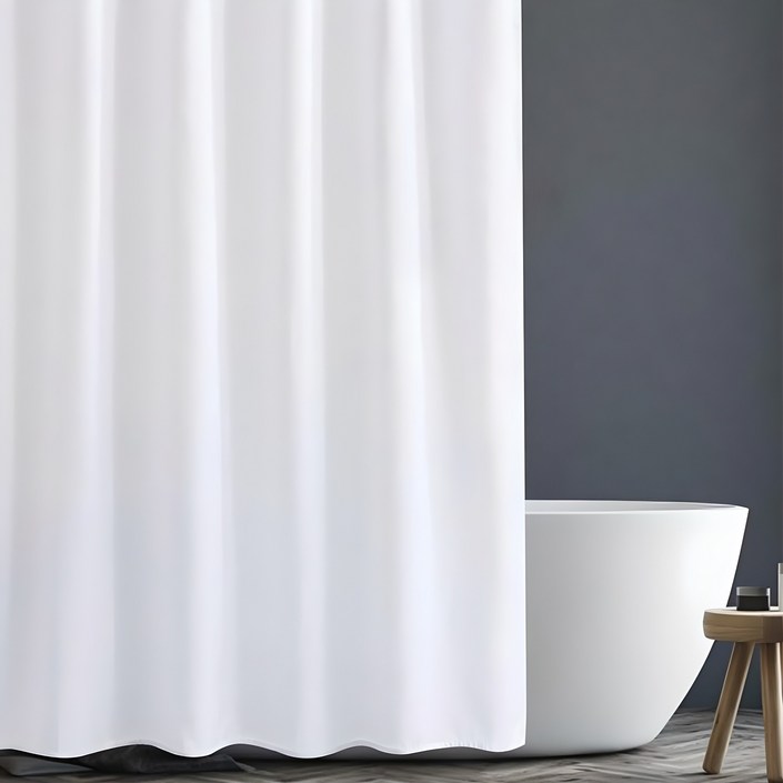 패브릭 방수 샤워 커튼  기본 커튼 링 12p