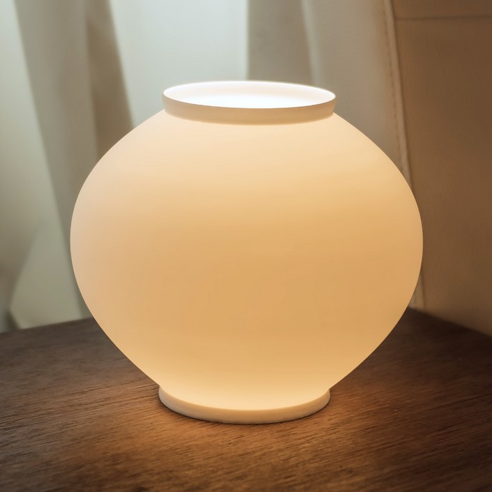 로피어스 달항아리 조명 대 20cm LED 무드등 스탠드 수면등 취침등 수유등 개업선물 집들이선물 외국인선물 전통 명절선물