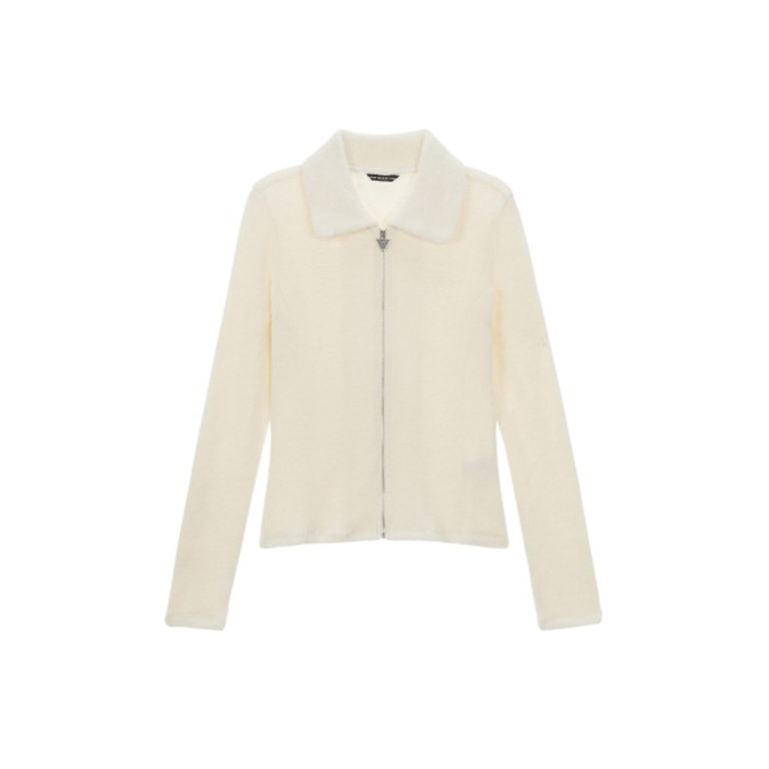 게스 여성 테리 카라 집업 YN4K3402