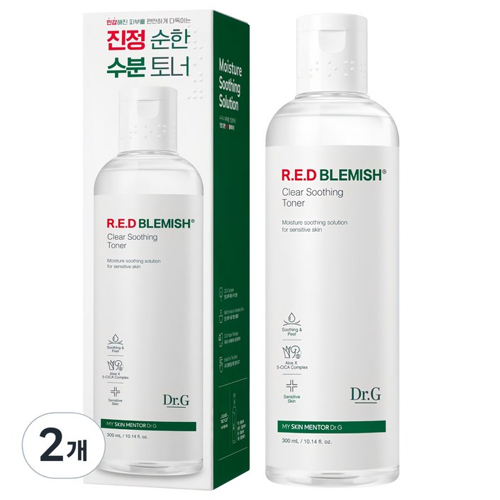 닥터지 레드 블레미쉬 클리어 수딩 토너, 300ml, 2개 닥터지 레드 블레미쉬 클리어 수딩 토너, 300ml, 2개