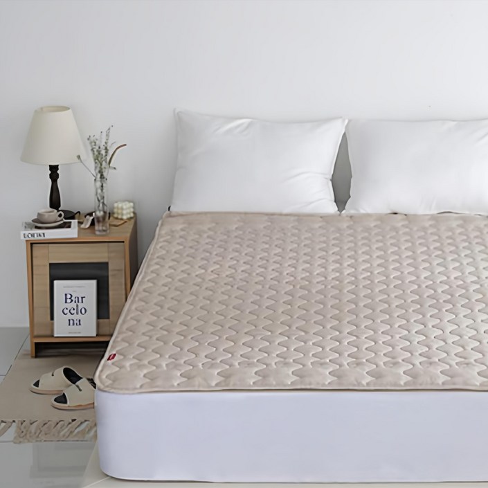 보국전자 에어셀 탄소열선 EMF인증 워셔블 안심 전기요 오트밀라떼 BKB1625S