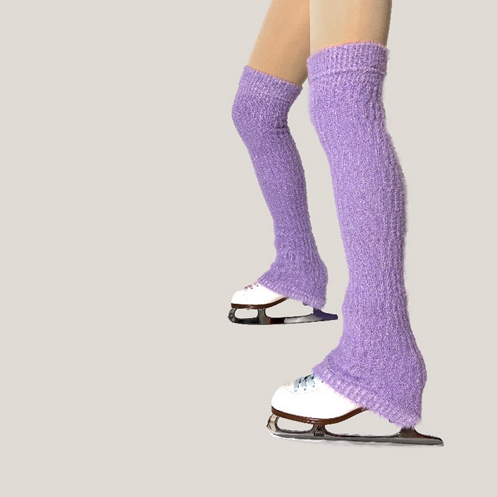 여성 피겨 스케이트 따뜻한 토시 겨울 두꺼운 고탄력 기모 양말 N-0012, 1개