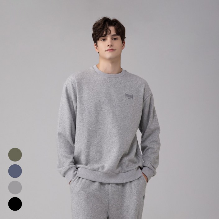 에버라스트 남자 기모 맨투맨 티셔츠 긴팔티