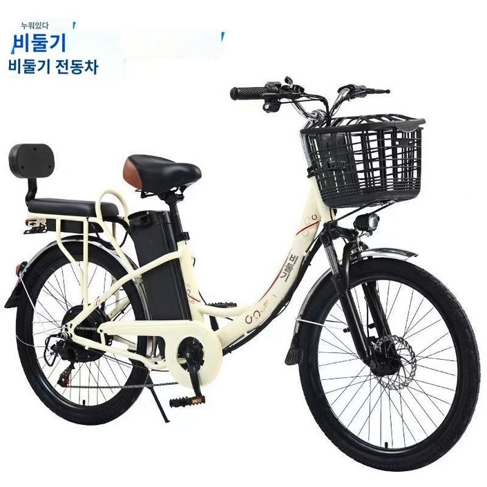 2인승 전기자전거 캐주얼 전동바이크 리튬배터리 가변속도 스쿠터