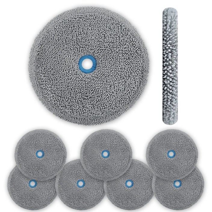 다온 걸레 에브리봇 삼성제트 호환 물걸레 쓰리스핀 엣지 청소기 청소포 극세사 패드 회색