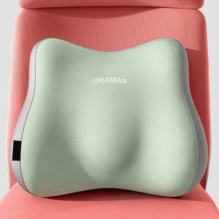 마벨인홈 사무실 의자 침대 차량 허리 등 메모리폼 받침 쿠션, 민트그레이