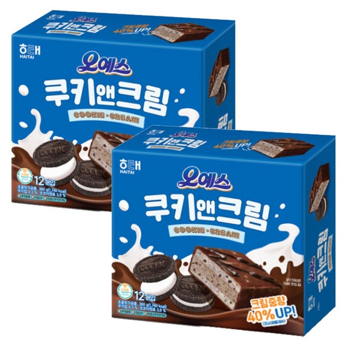 해태제과 오예스 쿠키 앤 크림 해태제과 오예스 쿠키 앤 크림