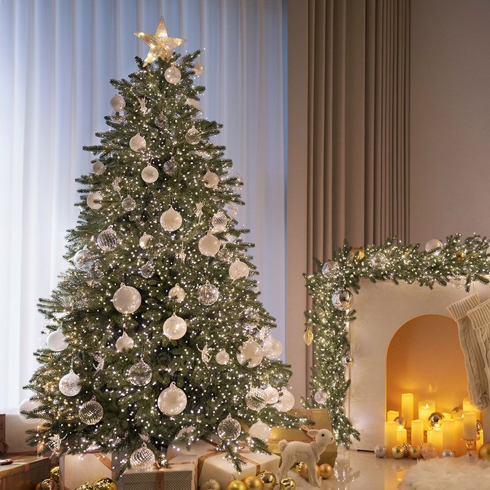 제이닷 크리스마스트리 180cm 대형 트리 나무 크리스마스 오너먼트 장식 세트