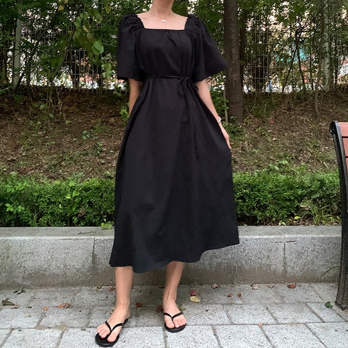 블레스유 여성 오프숄더 스퀘어넥 반팔 롱 원피스 77사이즈 블레스유 여성 오프숄더 스퀘어넥 반팔 롱 원피스 77사이즈
