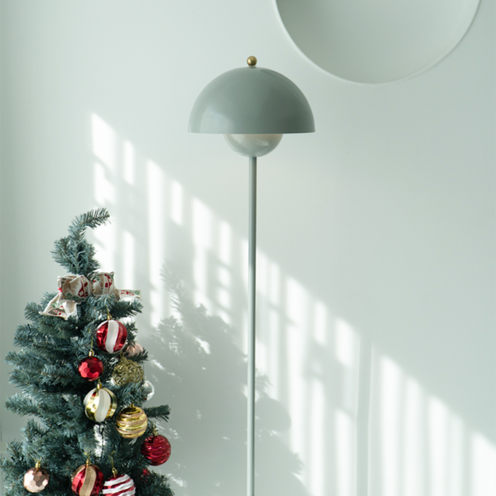 오늘의무드 Omoo 머쉬룸 플로어 장스탠드 램프  거실 스탠드조명  집들이 결혼 선물, 모던 그레이