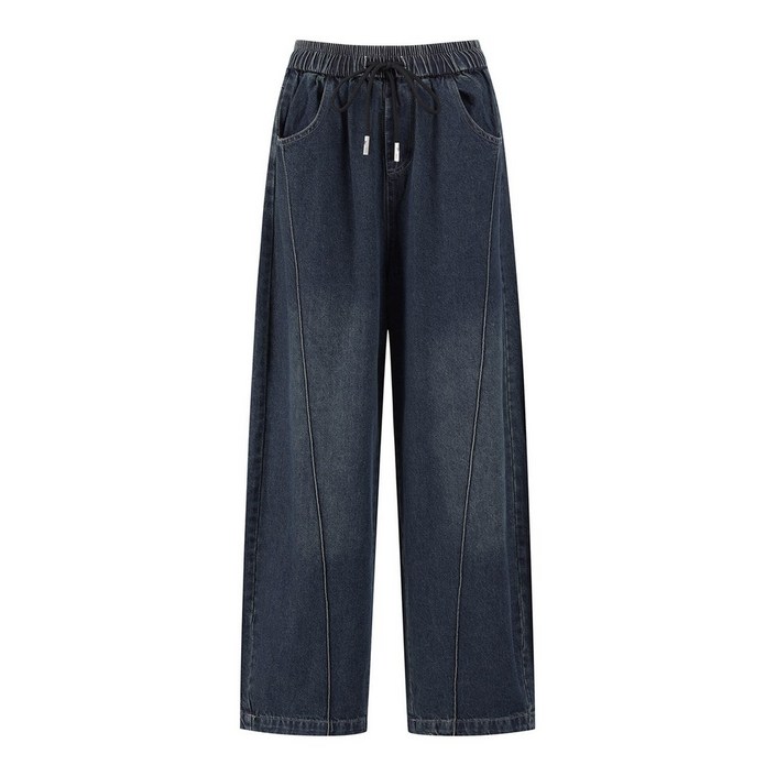 보니스팍스 와이드 허리 밴딩 끈 데님 팬츠 XP3TA003L0