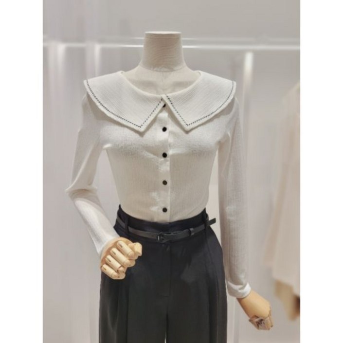 백화점 잇미샤 포인트 자수 블라우스 ITO4WBL110W 아울렛