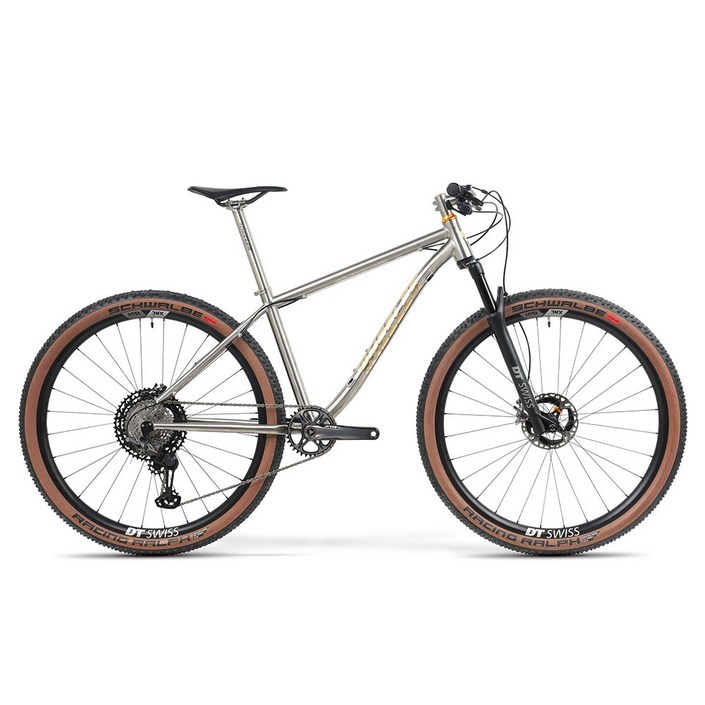 휠러 TITAN LTD 29 시마노 XTR DT스위스 티타늄 MTB 자전거 미조립, 1개, 180cm, 무광골드 S