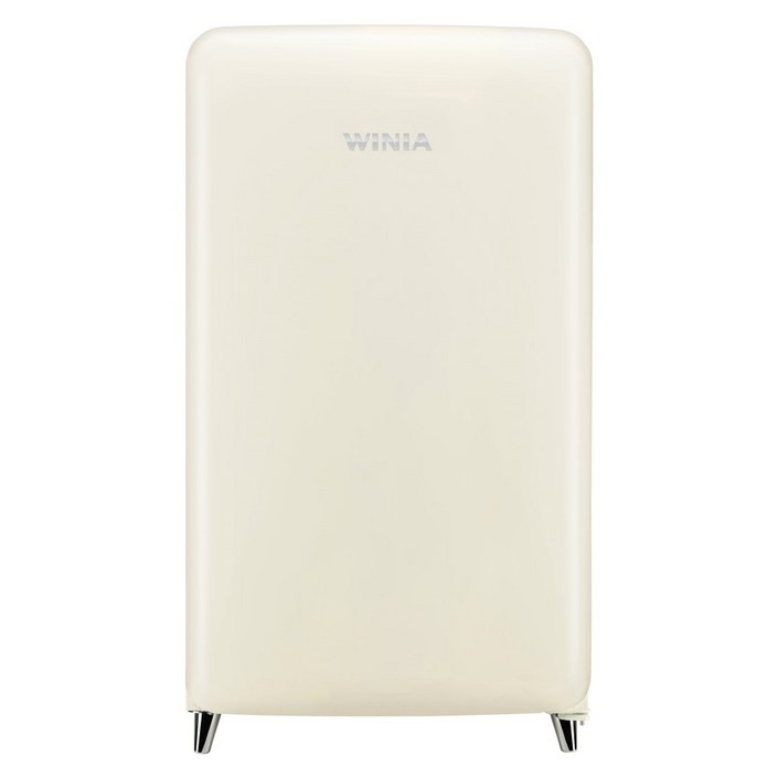 위니아 인증점 레트로 소형 냉장고 프리미엄 칵테일 크림 원룸 사무실 118L ERT118CCA 전국무료배송