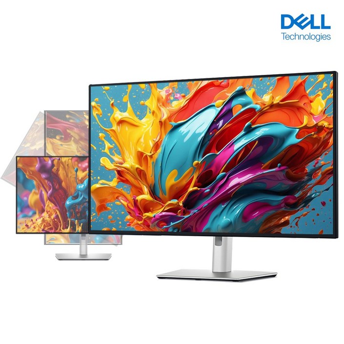 델 DELL 울트라샤프 24인치 모니터 IPS패널 120Hz FHD 피벗 초슬림베젤, U2424H, 60.5cm