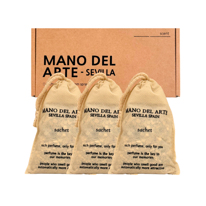 고급 사쉐 걸이형 옷장 샤쉐 향주머니 향낭 선물세트, 75g, 1세트, 라임바질 앤 만다린