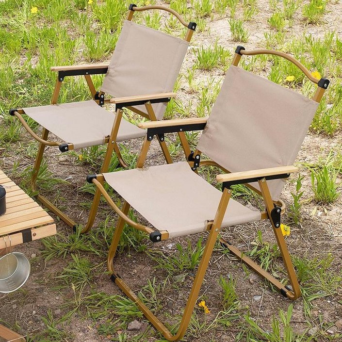 우드캠핑의자 감성 캠핑용품 장비 캠핑용 폴딩체어