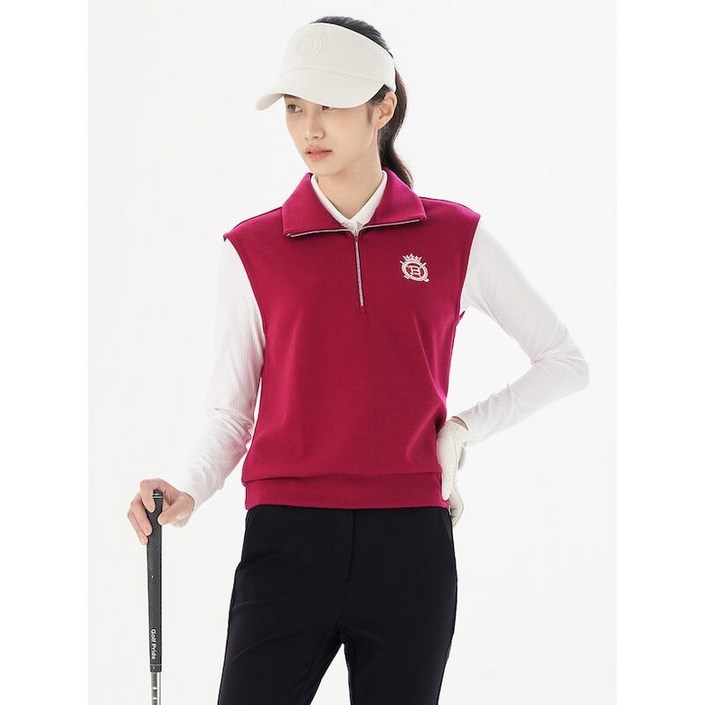 빈폴 GOLF 여성 저지 베스트  레드