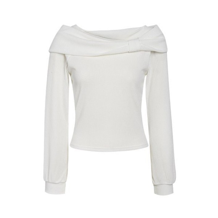 JJ지고트 오픈넥 언발 리본 티블라우스 GR4N0TS441  287185