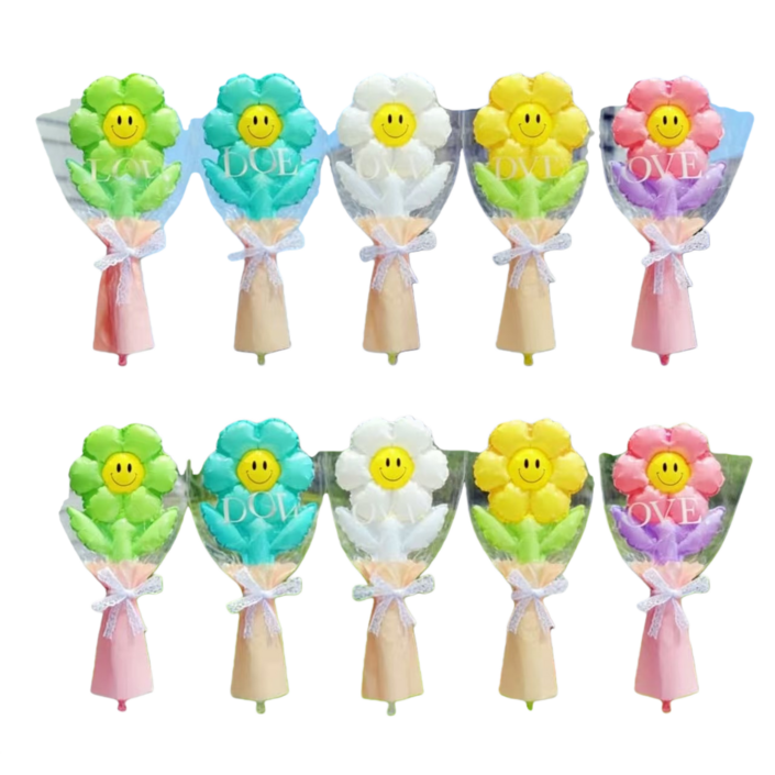 케이엠 데이지 생화풍 디자인 풍선다발