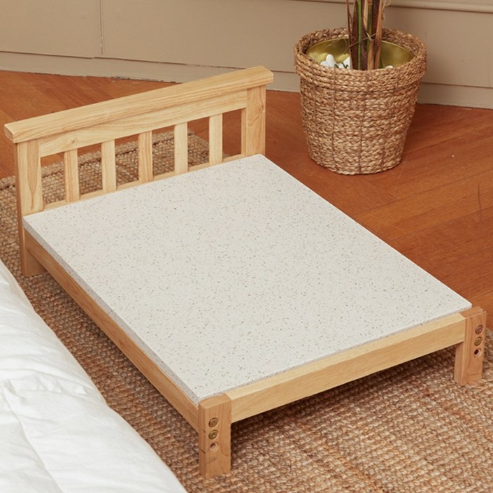 개심냥심 애견 대리석받침 원목침대 애견하우스