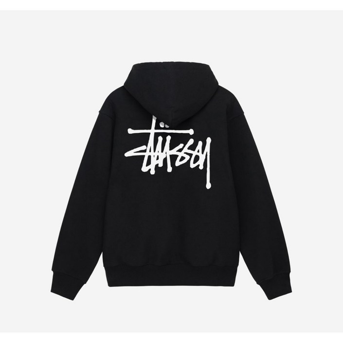 스투시 베이직 스투시 후드 블랙 2023 캐치트렌디